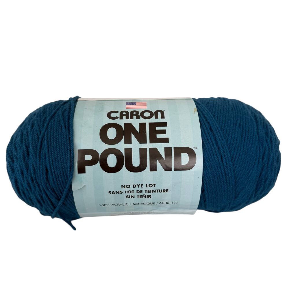 CARON One Pound Yarn Knitting Worsted 100% Acrylic 4-Ply Ocean